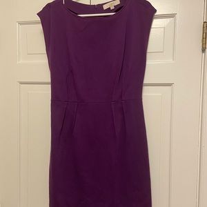 Loft sleeveless purple dress